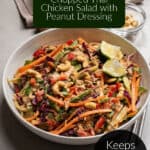 simple chopped thai chicken salad