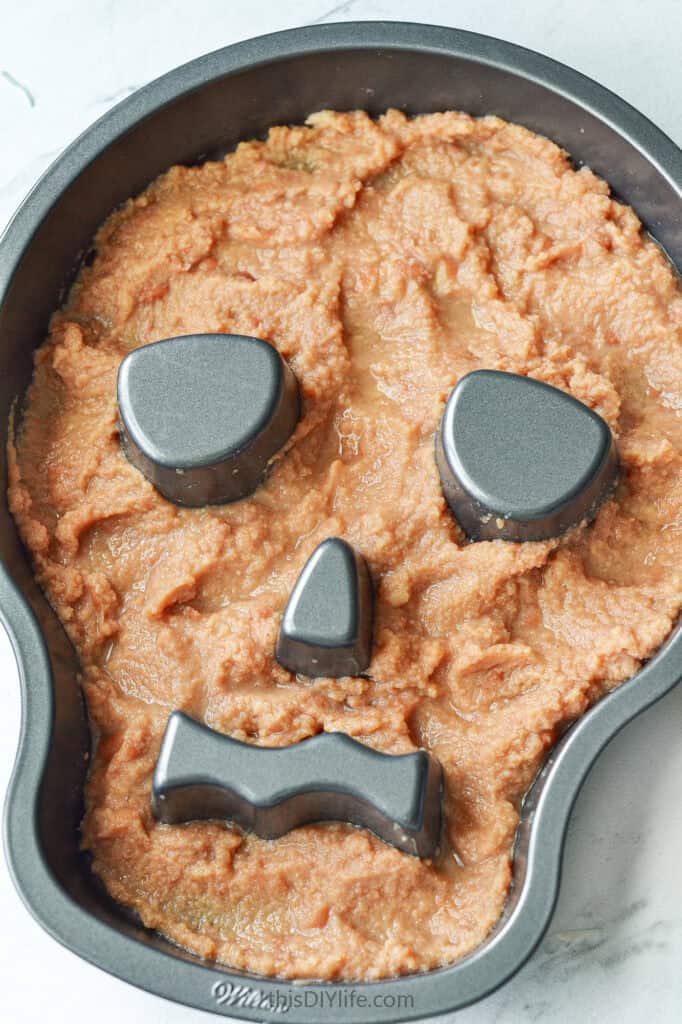 bean layer for halloween seven layer dip