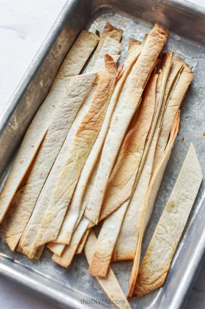 toasted tortilla strips