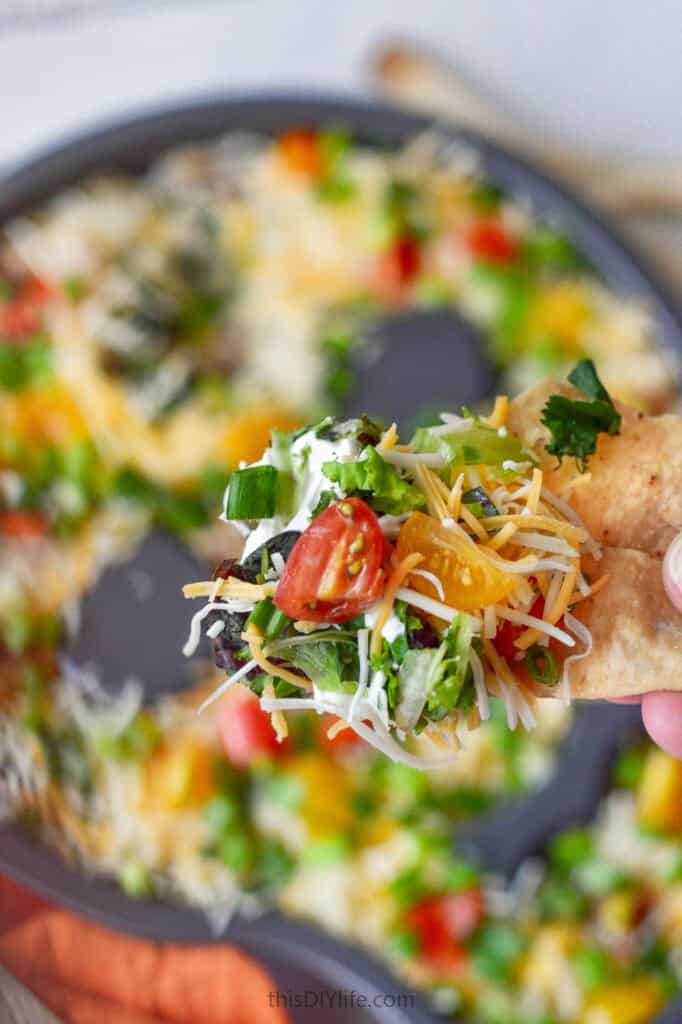 halloween seven layer dip