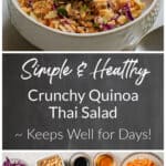 thai crunchy quinoa salad