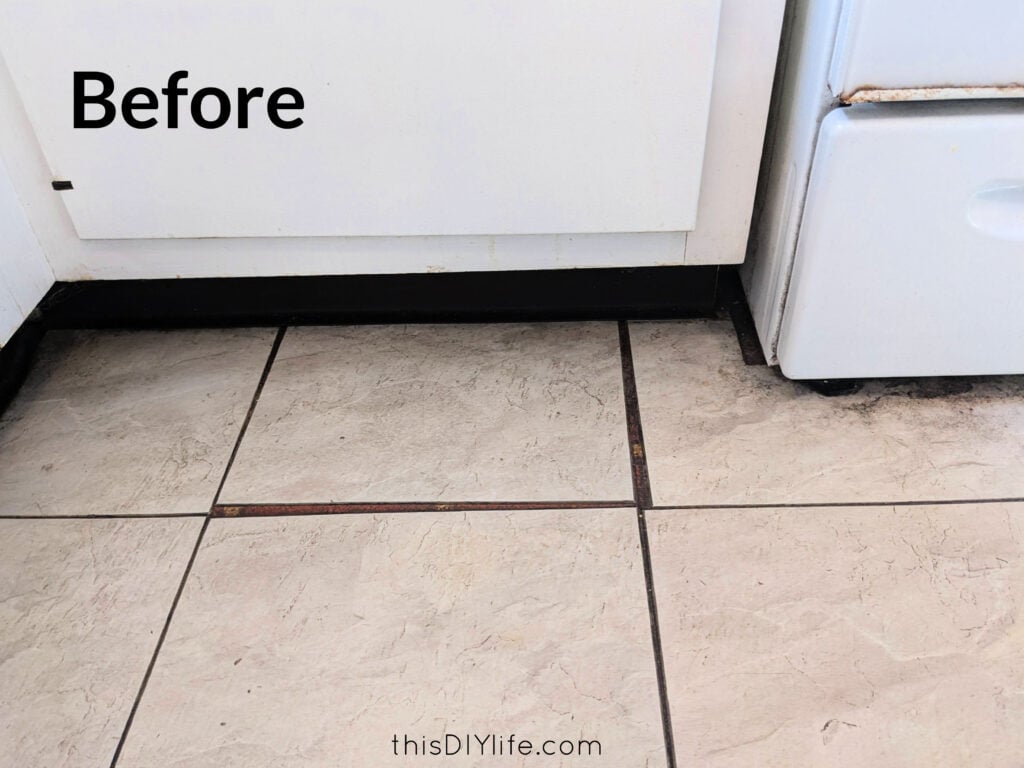 kitchen floor update before