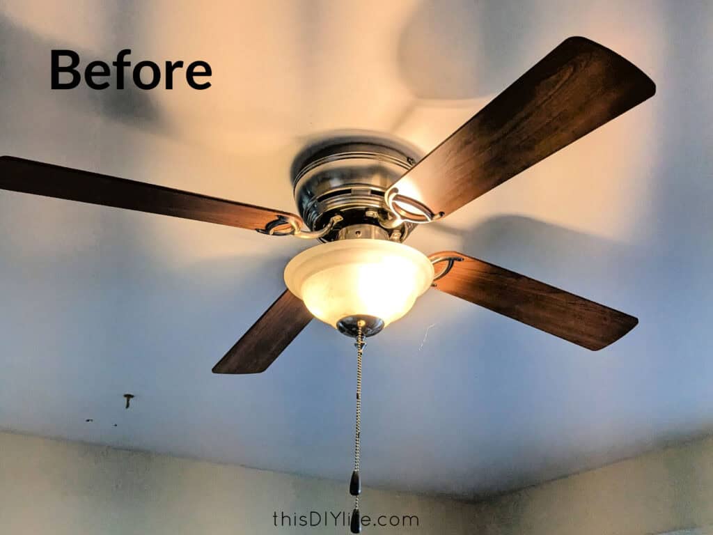 kitchen ceiling fan before