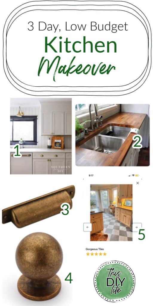 low budget DIY kitchen makeover