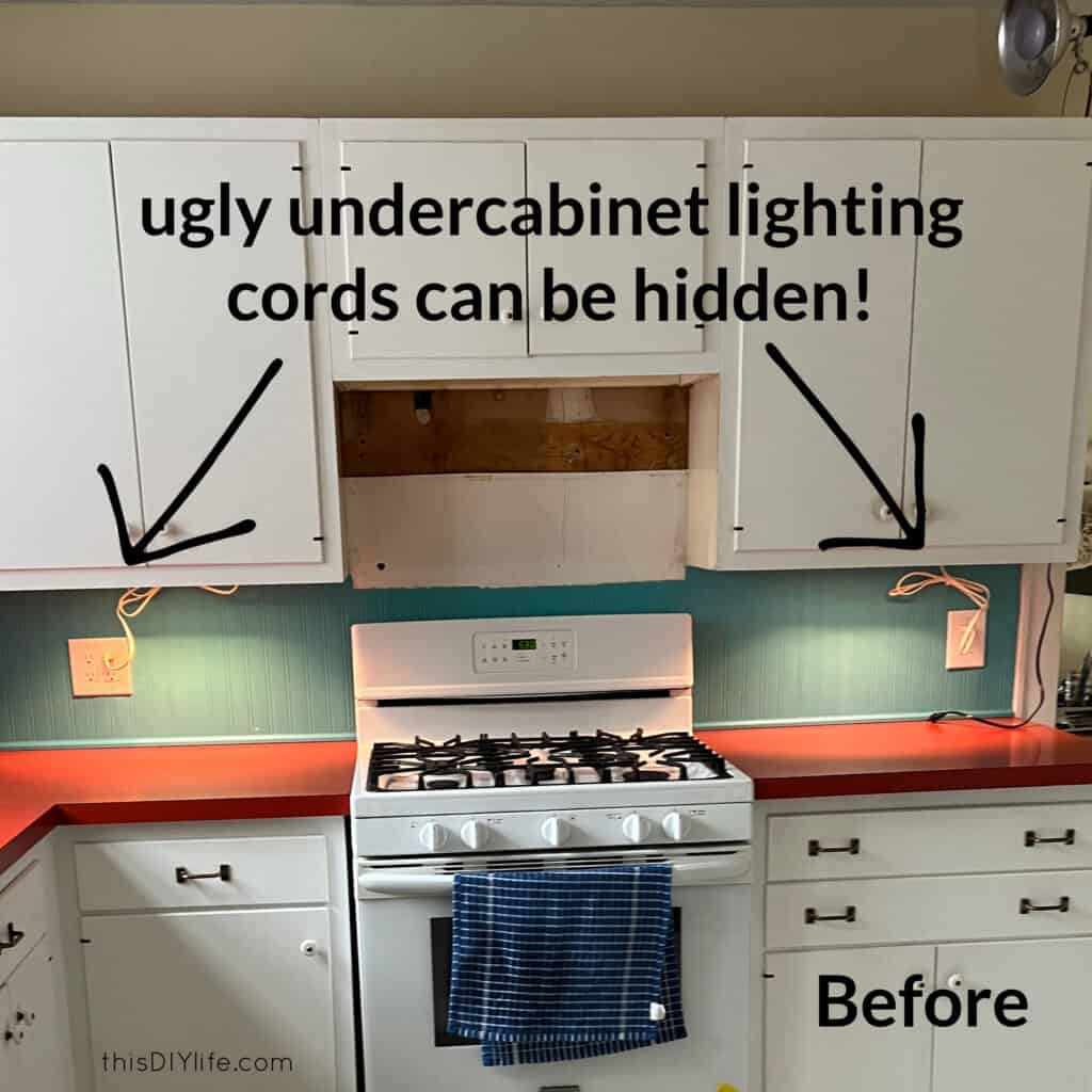 before under cabinet lighting