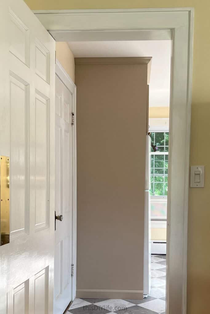 dIY to make fridge look built in