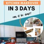 low budget kitchen makeover project
