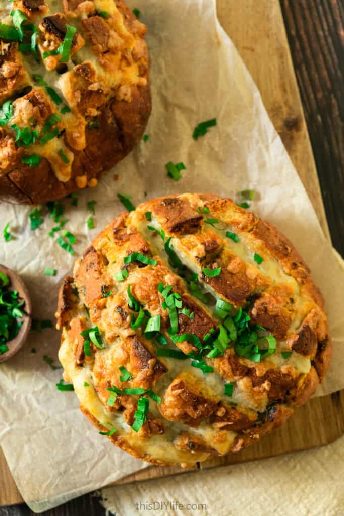 pull apart cheese garlic bread Baking to Perfection