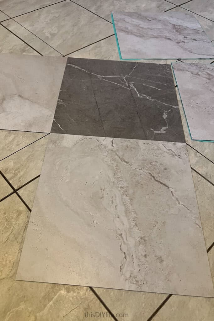 how to install diy checkerboard floor