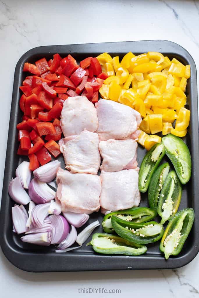 chicken with peppers and onions