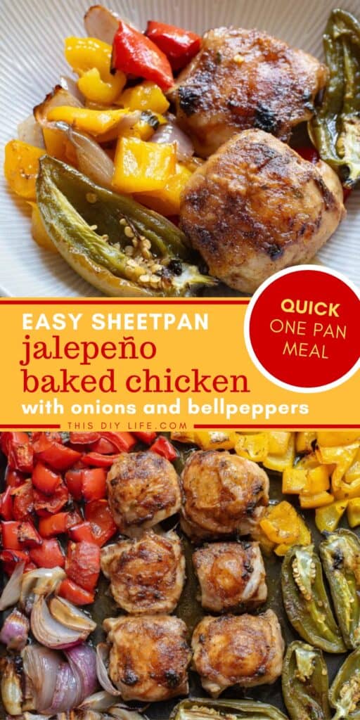 sheet pan jalapeño baked chicken