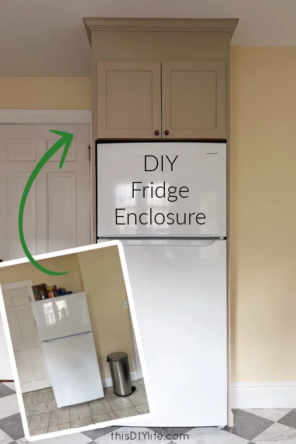how to diy fridge enclosure
