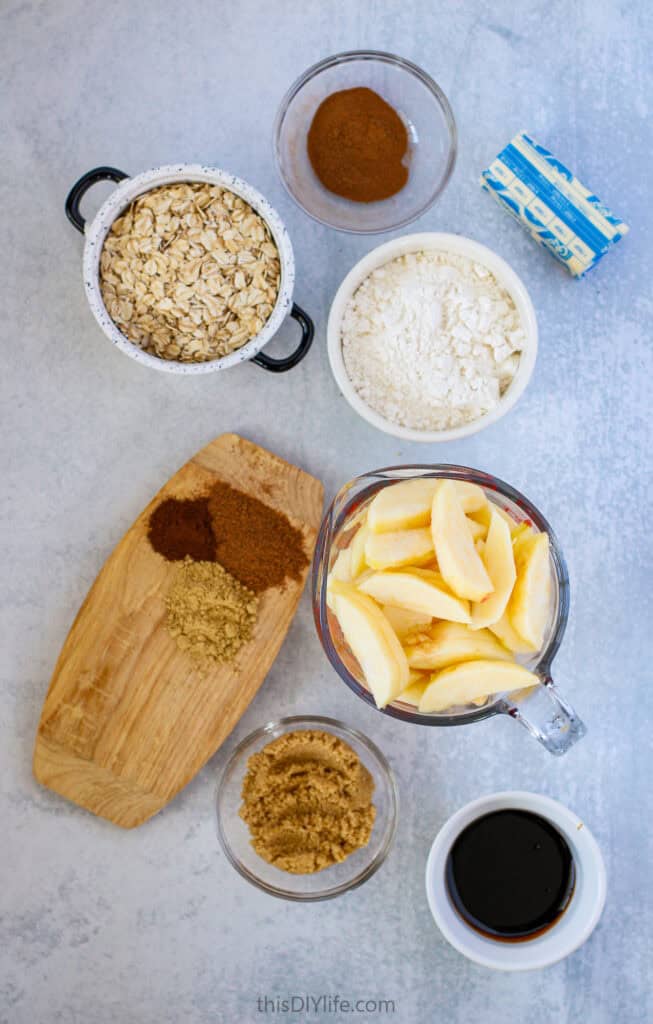 apple gingerbread crumble ingredients