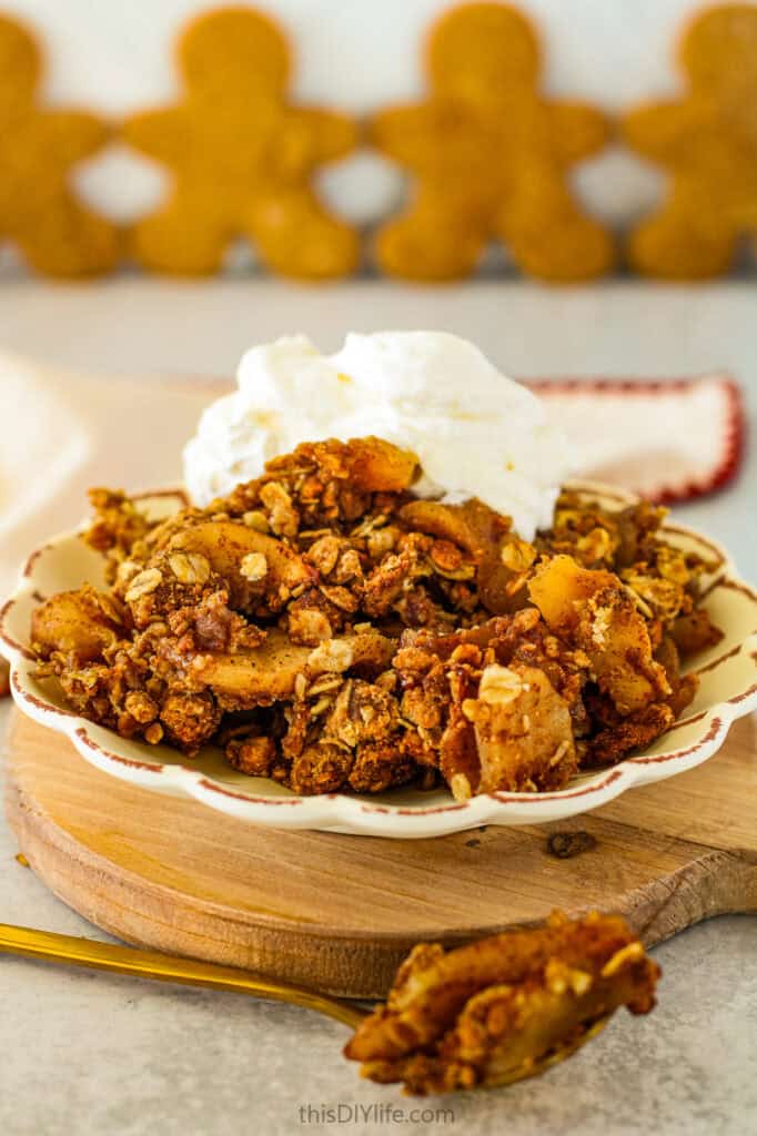 apple gingerbread crumble recipe