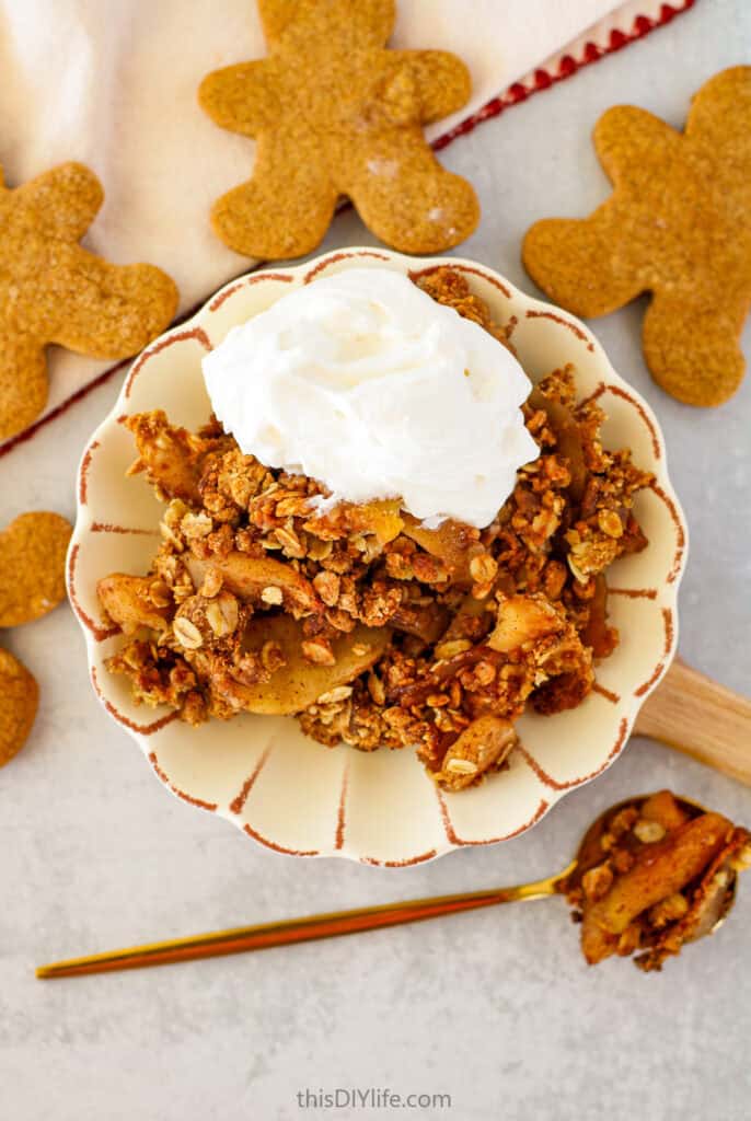 apple gingerbread crumble recipe
