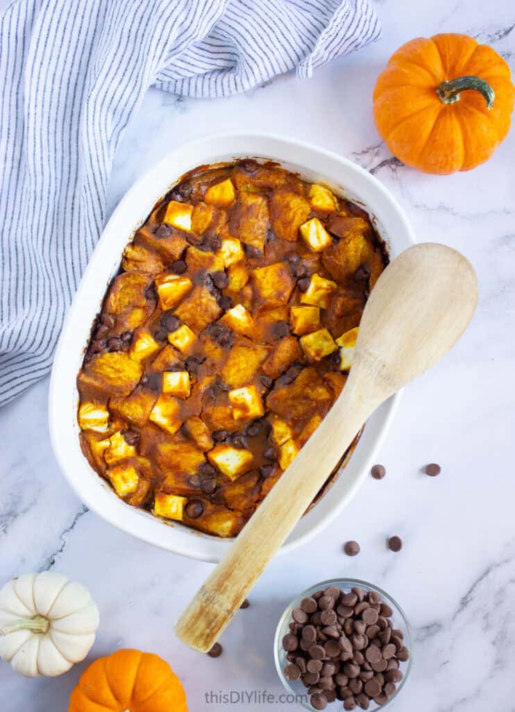 oven baked pumpkin french toast bake recipe