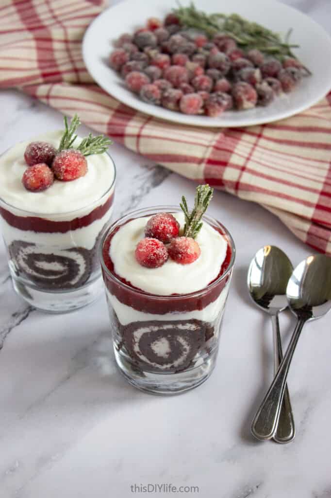 easy Christmas parfait recipe