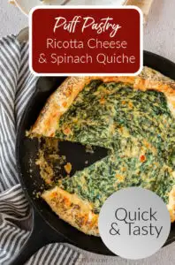 puff pastry ricotta cheese quiche recipe