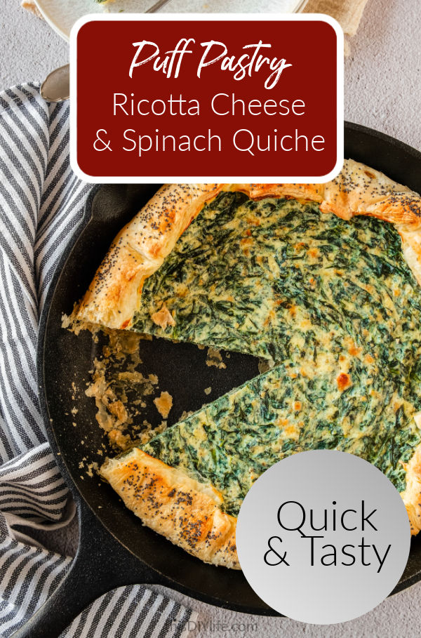 puff pastry ricotta cheese quiche recipe