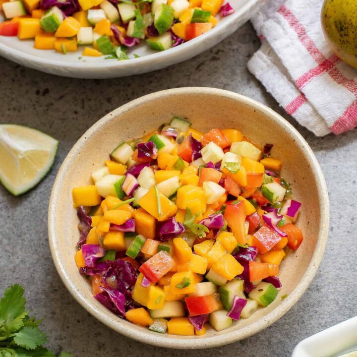 Mango red cabbage salad-9