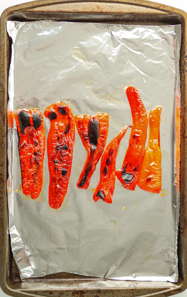 roasted red pepper strips
