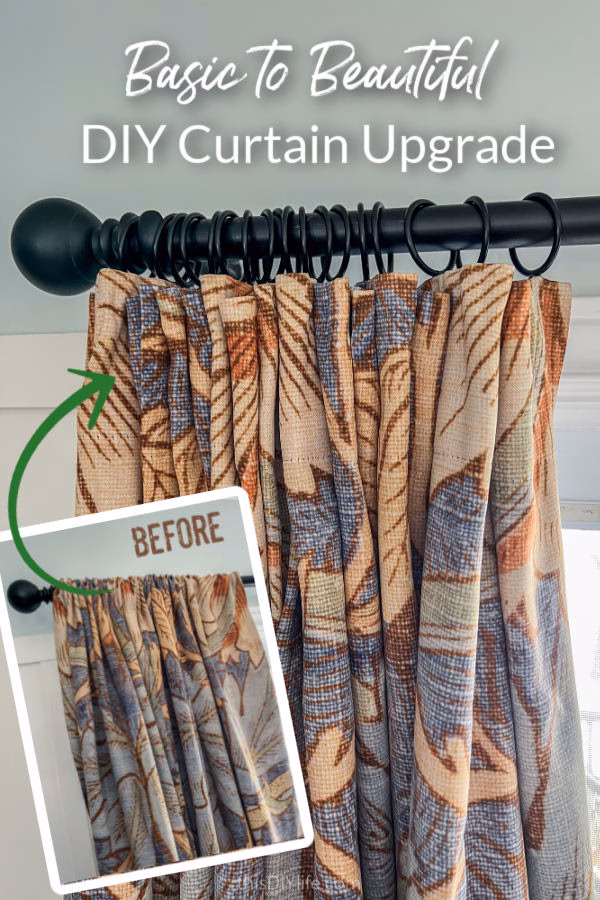 how to upgrade basic drapes to look like custom window curtains