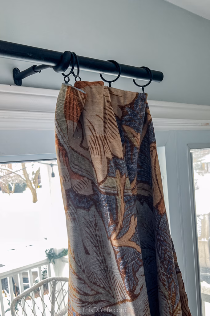 steps to make basic curtain panels look custom