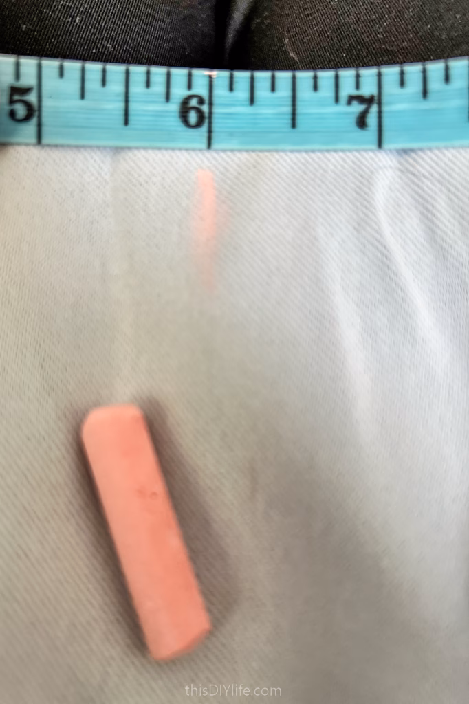 spacing rings on drapery panel