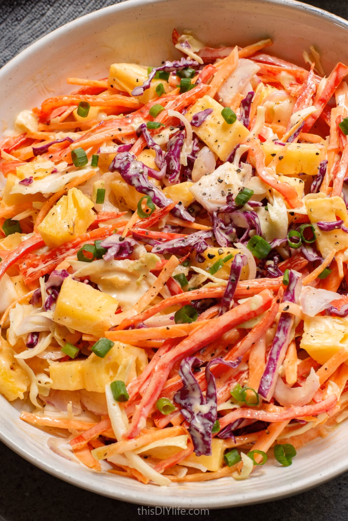 Easy Pineapple Coleslaw Recipe