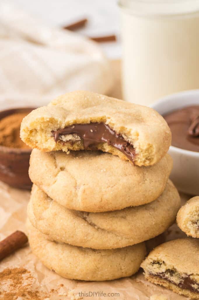 nutella stuffed churro cookie recipe