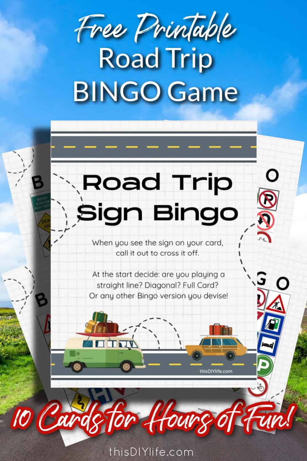 road trip bingo printable