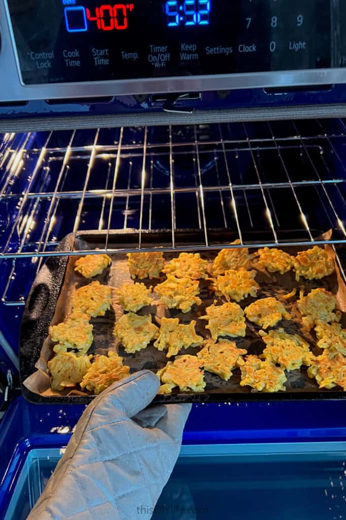 onion bhaji second baking
