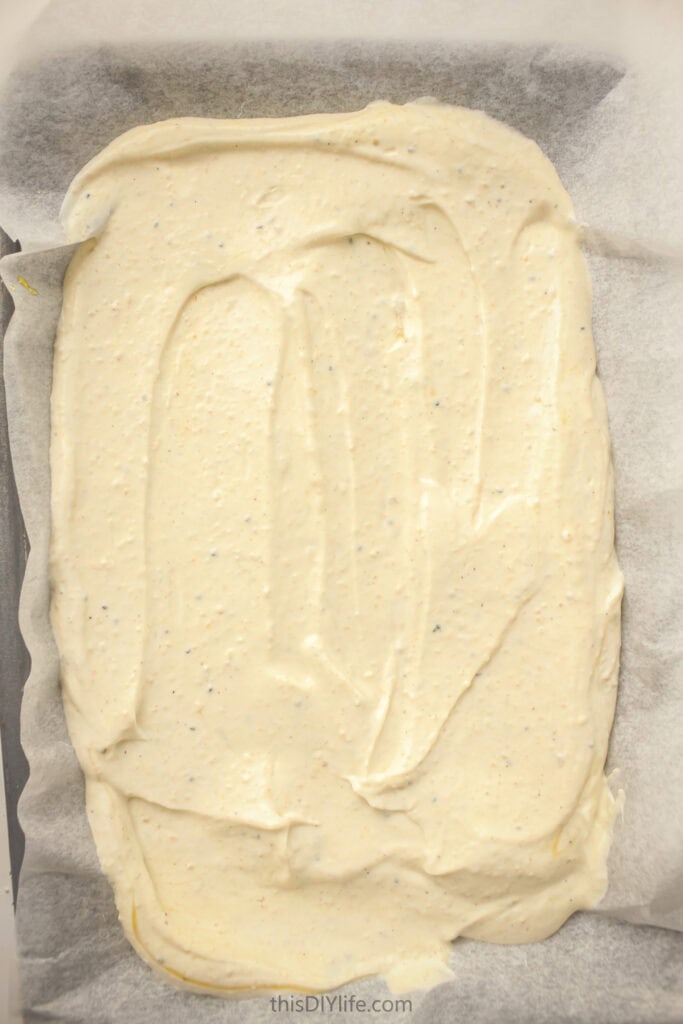 Protein Blueberry Yogurt Bark Steps