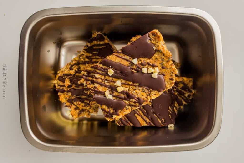 No Bake Chocolate Peanut Butter Protein Bars