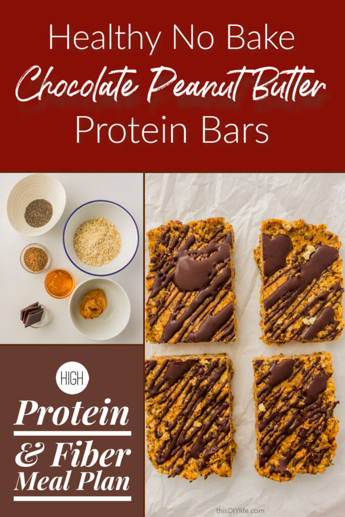 No Bake Chocolate Peanut Butter Protein Bars Recipe
